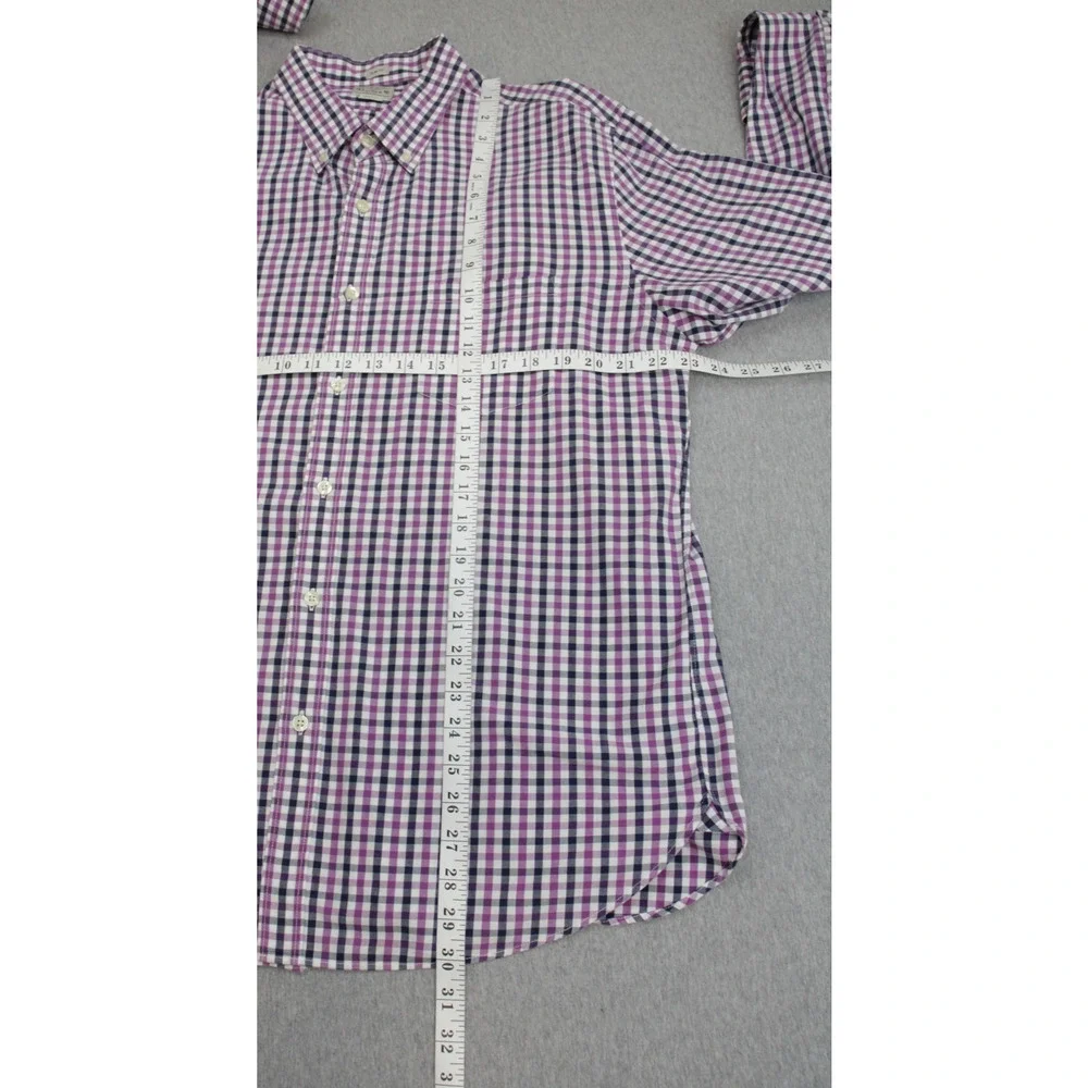 J Crew Shirt Mens‎ XL Check 100% Cotton Slim Fit Button Down